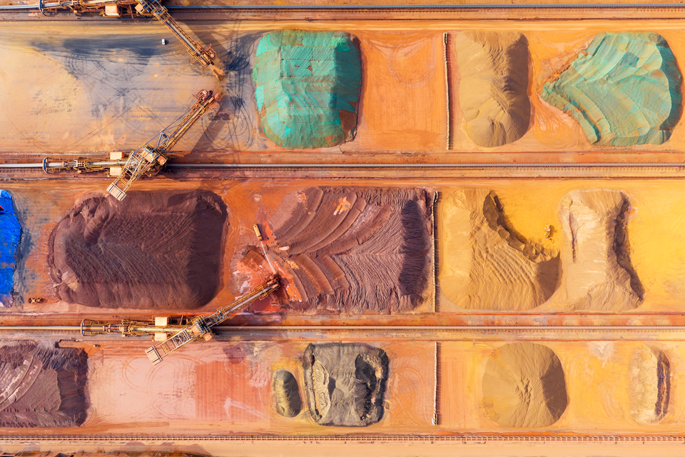 Roheisenmetalle werden umgeschichtet